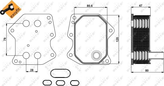 Wilmink Group WG1719955 - Eļļas radiators, Motoreļļa adetalas.lv