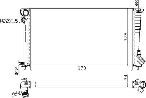 Wilmink Group WG1721493 - Radiators, Motora dzesēšanas sistēma adetalas.lv