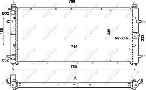 Wilmink Group WG1721497 - Radiators, Motora dzesēšanas sistēma adetalas.lv