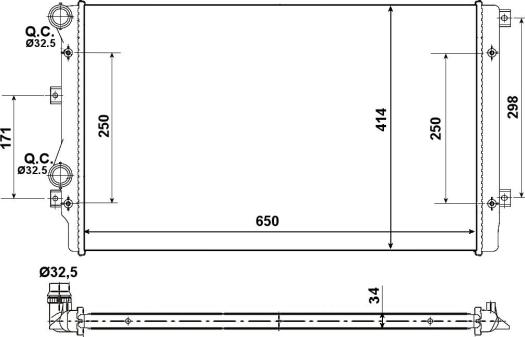 Wilmink Group WG1722288 - Radiators, Motora dzesēšanas sistēma adetalas.lv