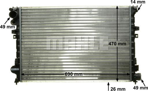 Wilmink Group WG2183792 - Radiators, Motora dzesēšanas sistēma adetalas.lv