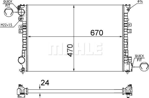 Wilmink Group WG2183787 - Radiators, Motora dzesēšanas sistēma adetalas.lv