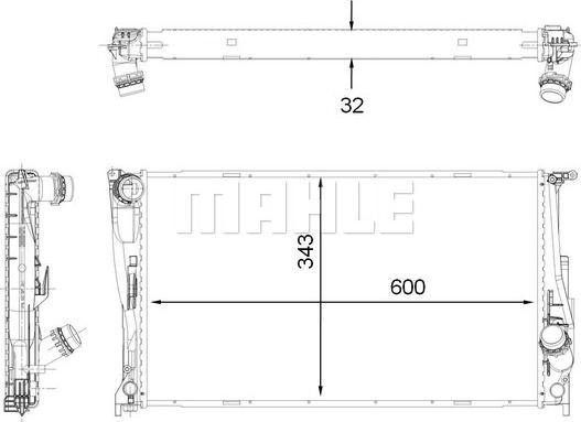 Wilmink Group WG2182955 - Radiators, Motora dzesēšanas sistēma adetalas.lv