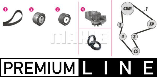 Wilmink Group WG2182158 - Ūdenssūknis + Zobsiksnas komplekts adetalas.lv