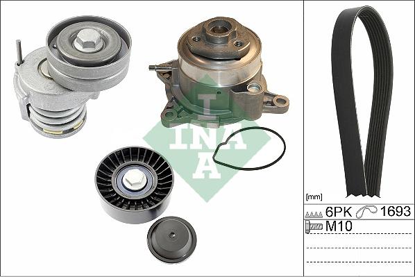 Wilmink Group WG2171308 - Ūdenssūknis + ķīļrievu siksnas komplekts adetalas.lv