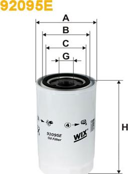 WIX Filters 92095E - Eļļas filtrs adetalas.lv