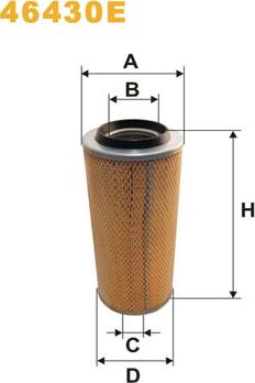 WIX Filters 46430E - Gaisa filtrs adetalas.lv