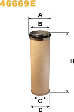 WIX Filters 46669E - Sekundārā gaisa filtrs adetalas.lv