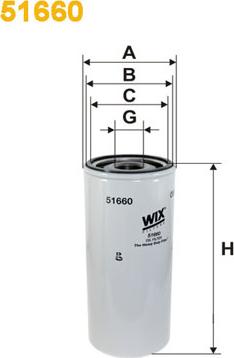 WIX Filters 51660 - Eļļas filtrs adetalas.lv