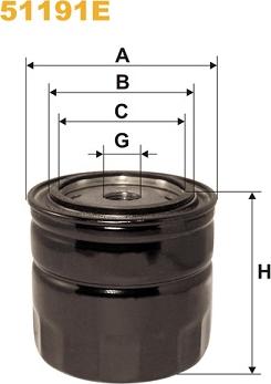 WIX Filters 51191E - Eļļas filtrs adetalas.lv