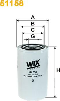 WIX Filters 51158 - Eļļas filtrs adetalas.lv