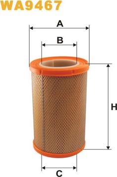 WIX Filters WA9467 - Gaisa filtrs adetalas.lv