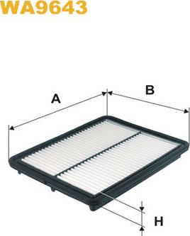 WIX Filters WA9643 - Gaisa filtrs adetalas.lv