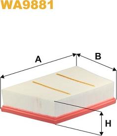 WIX Filters WA9881 - Gaisa filtrs adetalas.lv