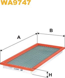 WIX Filters WA9747 - Gaisa filtrs adetalas.lv