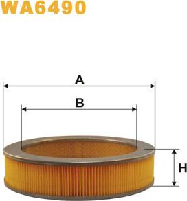 WIX Filters WA6490 - Gaisa filtrs adetalas.lv