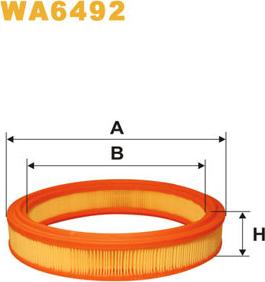 WIX Filters WA6492 - Gaisa filtrs adetalas.lv