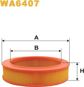 WIX Filters WA6407 - Gaisa filtrs adetalas.lv