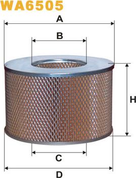 WIX Filters WA6505 - Gaisa filtrs adetalas.lv