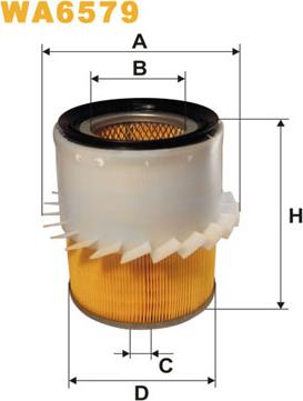 WIX Filters WA6579 - Gaisa filtrs adetalas.lv