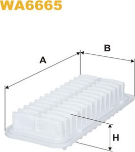 WIX Filters WA6665 - Gaisa filtrs adetalas.lv