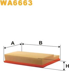 WIX Filters WA6663 - Gaisa filtrs adetalas.lv