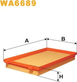 WIX Filters WA6689 - Gaisa filtrs adetalas.lv