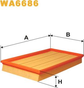 WIX Filters WA6686 - Gaisa filtrs adetalas.lv