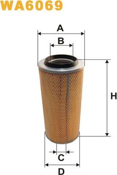 WIX Filters WA6069 - Gaisa filtrs adetalas.lv