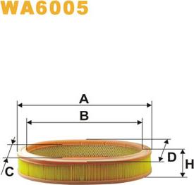 WIX Filters WA6005 - Gaisa filtrs adetalas.lv