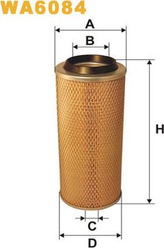 WIX Filters WA6084 - Gaisa filtrs adetalas.lv