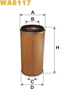 WIX Filters WA6117 - Gaisa filtrs adetalas.lv