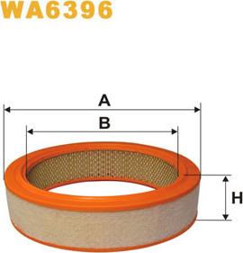 WIX Filters WA6396 - Gaisa filtrs adetalas.lv