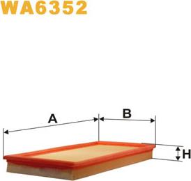 WIX Filters WA6352 - Gaisa filtrs adetalas.lv