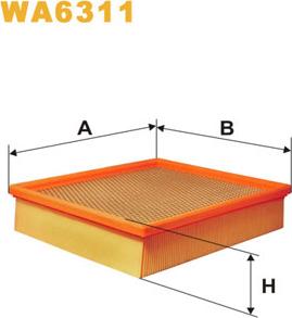 WIX Filters WA6311 - Gaisa filtrs adetalas.lv