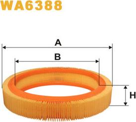 WIX Filters WA6388 - Gaisa filtrs adetalas.lv