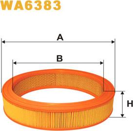 WIX Filters WA6383 - Gaisa filtrs adetalas.lv