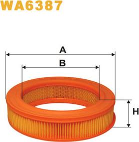 WIX Filters WA6387 - Gaisa filtrs adetalas.lv