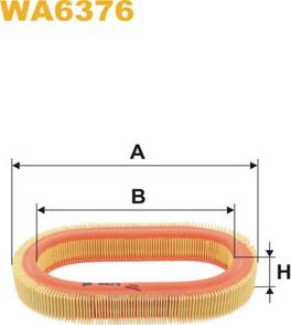 WIX Filters WA6376 - Gaisa filtrs adetalas.lv