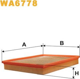 WIX Filters WA6778 - Gaisa filtrs adetalas.lv