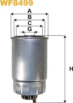 WIX Filters WF8499 - Degvielas filtrs adetalas.lv