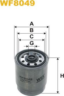 WIX Filters WF8049 - Degvielas filtrs adetalas.lv