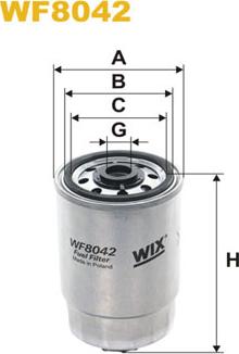 WIX Filters WF8042 - Degvielas filtrs adetalas.lv