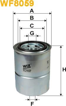 WIX Filters WF8059 - Degvielas filtrs adetalas.lv