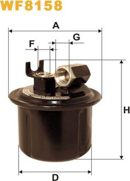 WIX Filters WF8158 - Degvielas filtrs adetalas.lv