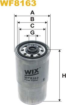 WIX Filters WF8163 - Degvielas filtrs adetalas.lv