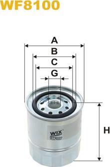 WIX Filters WF8100 - Degvielas filtrs adetalas.lv