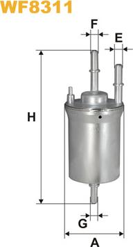 WIX Filters WF8311 - Degvielas filtrs adetalas.lv