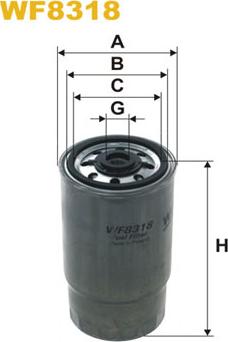 WIX Filters WF8318 - Degvielas filtrs adetalas.lv