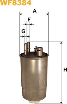 WIX Filters WF8384 - Degvielas filtrs adetalas.lv